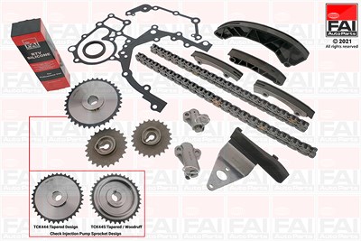 Fai Autoparts Steuerkettensatz [Hersteller-Nr. TCK444] für Hyundai, Kia von FAI AutoParts