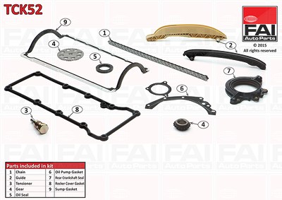 Fai Autoparts Steuerkettensatz [Hersteller-Nr. TCK52] für Ford von FAI AutoParts