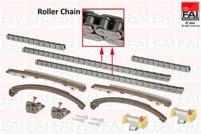 Fai Autoparts Steuerkettensatz [Hersteller-Nr. TCK89] für Daimler, Jaguar von FAI AutoParts