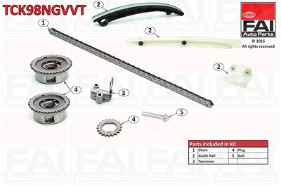 Fai Autoparts Steuerkettensatz [Hersteller-Nr. TCK98NGVVT] für Chevrolet, Opel von FAI AutoParts