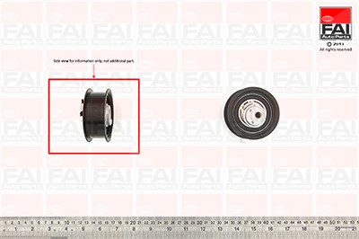 Fai Autoparts Spannrolle, Zahnriemen [Hersteller-Nr. T9346] für Audi, Seat, Skoda, VW von FAI AutoParts