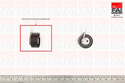 Fai Autoparts Spannrolle, Zahnriemen [Hersteller-Nr. T9386] für Citroën, Fiat, Ford, Mazda, Mini, Peugeot, Santana, Suzuki, Toyota, Volvo von FAI AutoParts