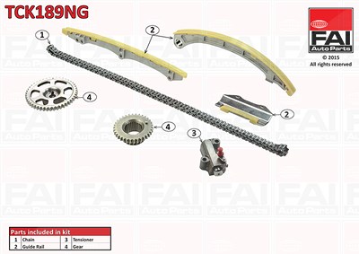 Fai Autoparts Steuerkettensatz [Hersteller-Nr. TCK189NG] für Honda von FAI AutoParts