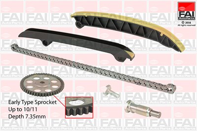 Fai Autoparts Steuerkettensatz [Hersteller-Nr. TCK208NG] für Audi, Seat, Skoda, VW von FAI AutoParts