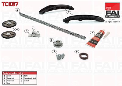 Fai Autoparts Steuerkettensatz [Hersteller-Nr. TCK87] für VW von FAI AutoParts