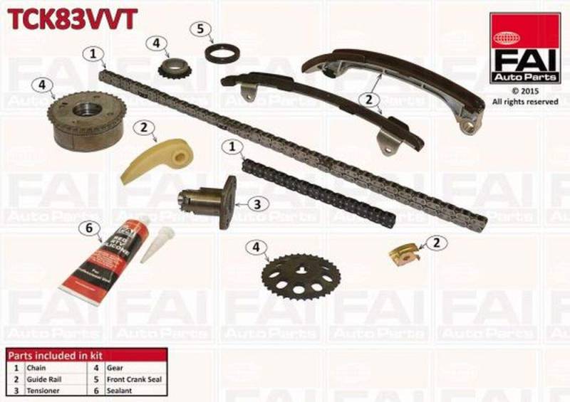 FAI AutoParts Kit de distribution Chaîne TCK83VVT von FAI Autoparts