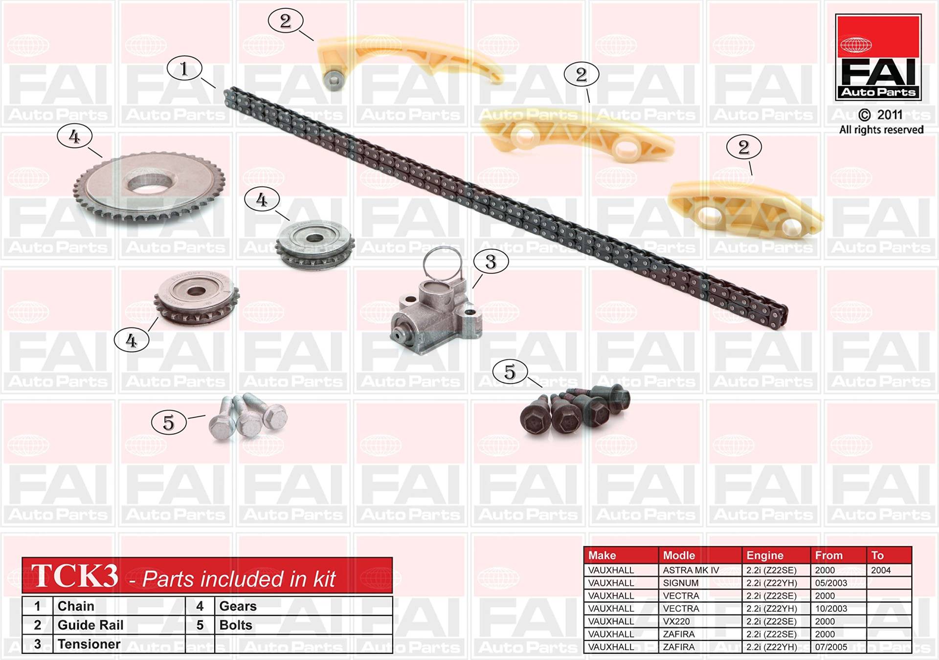 Fai Autoparts Tck3 Steuerkettensatz von FAI Autoparts