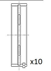 Kurbelwellenlager FAI Autoparts BM1025-STD von FAI Autoparts