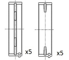 Kurbelwellenlager FAI Autoparts BM1026-STD von FAI Autoparts