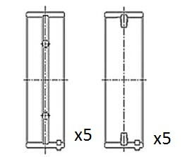 Kurbelwellenlager FAI Autoparts BM1029-STD von FAI Autoparts