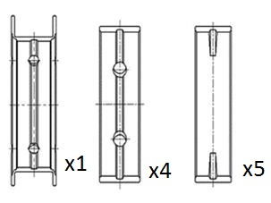 Kurbelwellenlager FAI Autoparts BM1030-STD von FAI Autoparts