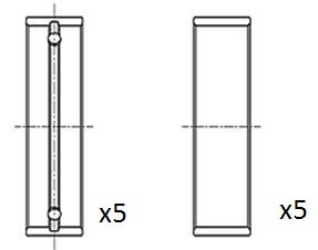 Kurbelwellenlager FAI Autoparts BM1041-STD von FAI Autoparts