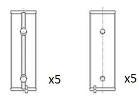 Kurbelwellenlager FAI Autoparts BM1042-STD von FAI Autoparts