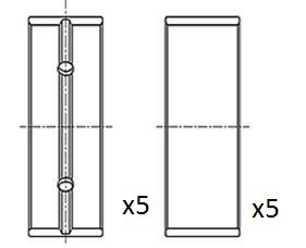 Kurbelwellenlager FAI Autoparts BM1045-STD von FAI Autoparts