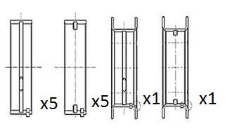 Kurbelwellenlager FAI Autoparts BM1059-STD von FAI Autoparts