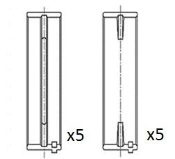 Kurbelwellenlager FAI Autoparts BM1066-STD von FAI Autoparts