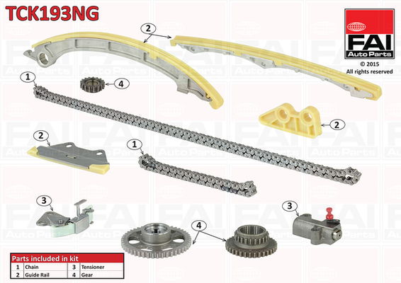 Steuerkettensatz FAI Autoparts TCK193NG von FAI Autoparts