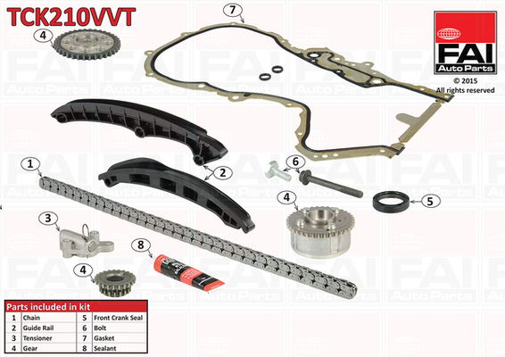 Steuerkettensatz oben FAI Autoparts TCK210VVT von FAI Autoparts