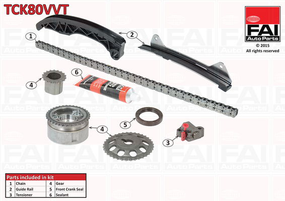 Steuerkettensatz oben FAI Autoparts TCK80VVT von FAI Autoparts