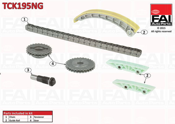 Steuerkettensatz unten FAI Autoparts TCK195NG von FAI Autoparts