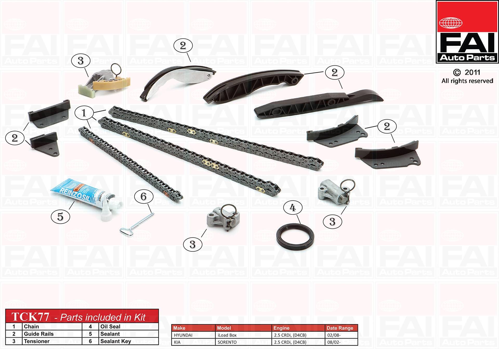 TCK77 FAI TIMING CHAIN KIT OE QUALITY von FAI Autoparts