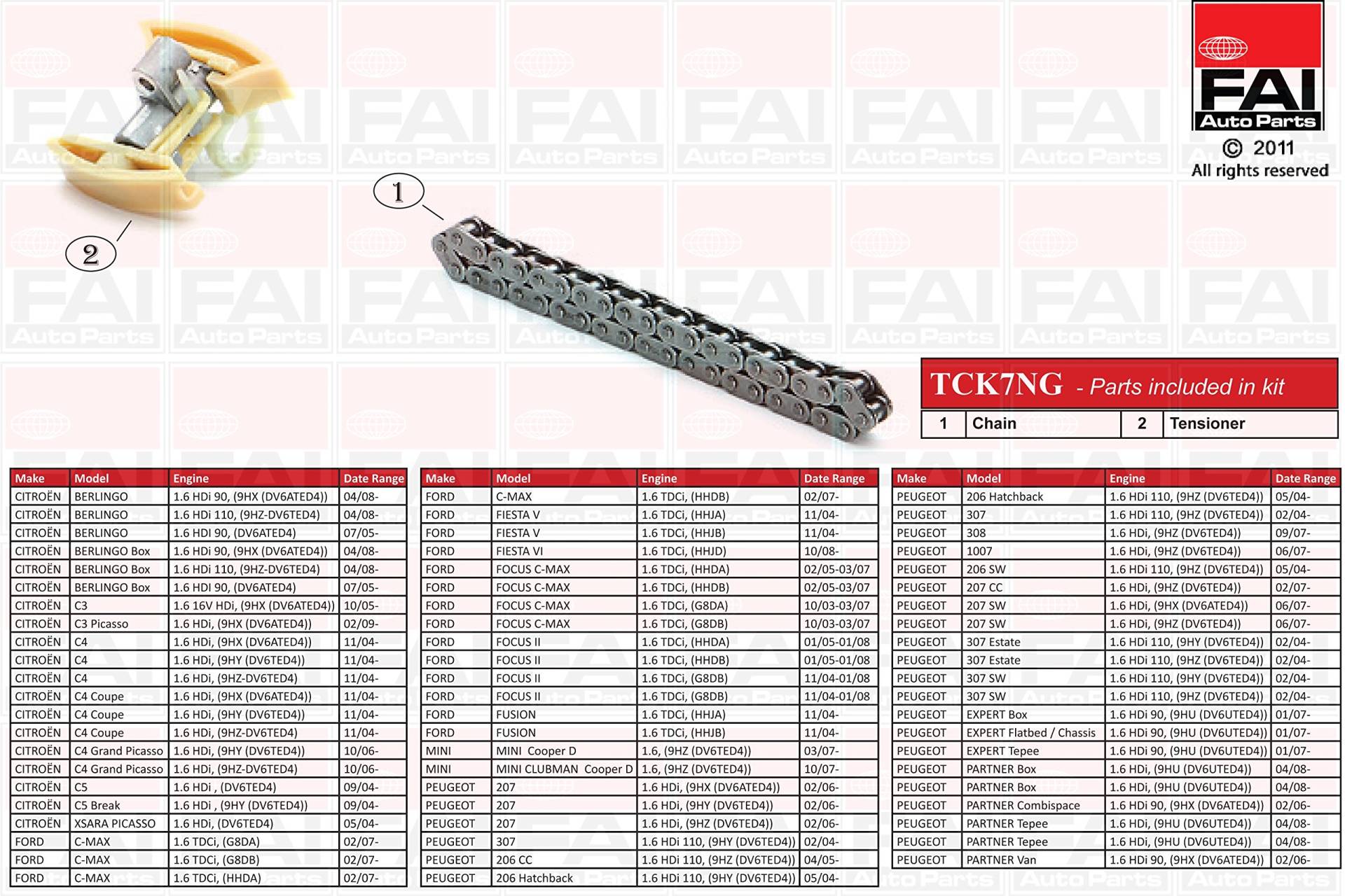 Tck7Ng Fai Timing Chain Kit Oe Quality von FAI Autoparts