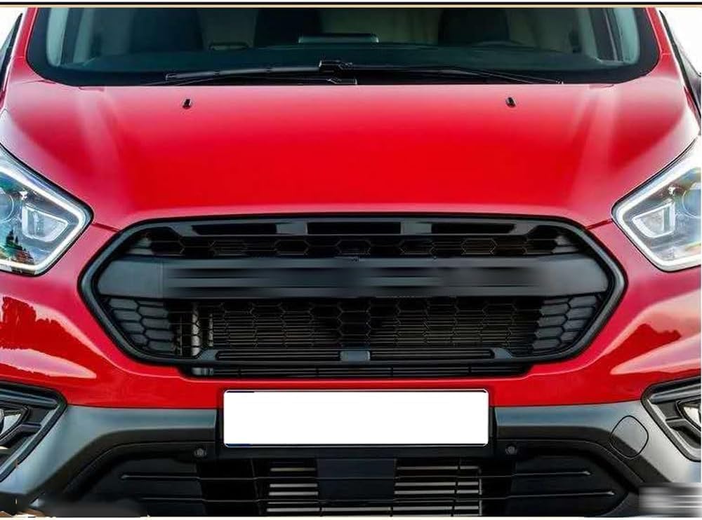 für Fo-rd Transit Custom 2014-2021 Kühlergrill,Front Bumper Upper Grille, Hood Grille，Kidney Double Bridge Sport von FAIRYT