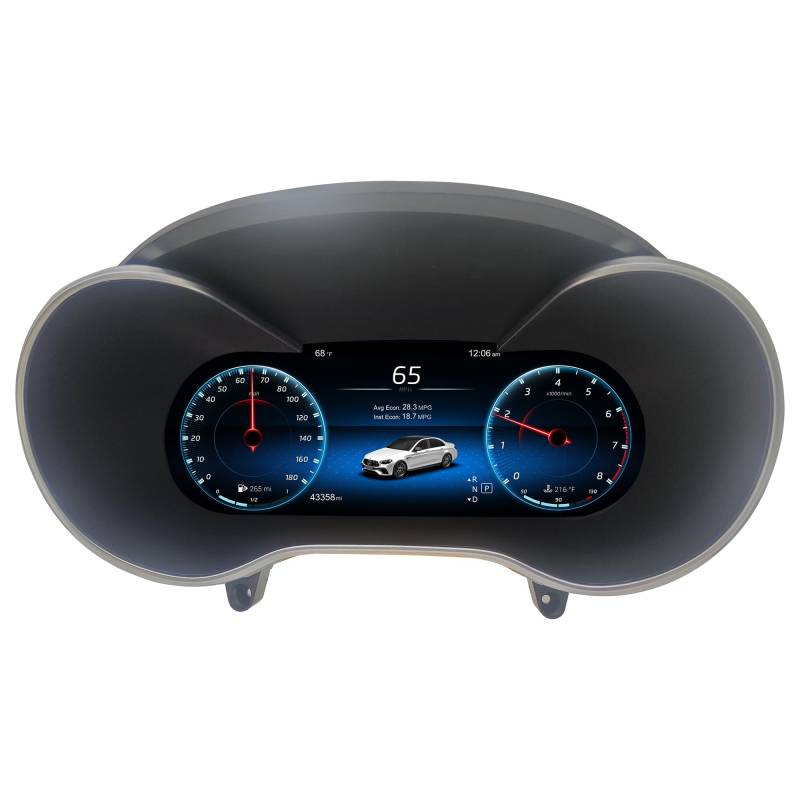 12.3'' Digitales Kombiinstrument für Benz C200L C/GLC W205/W253 Armaturenbrett Tachometer von FAJSE