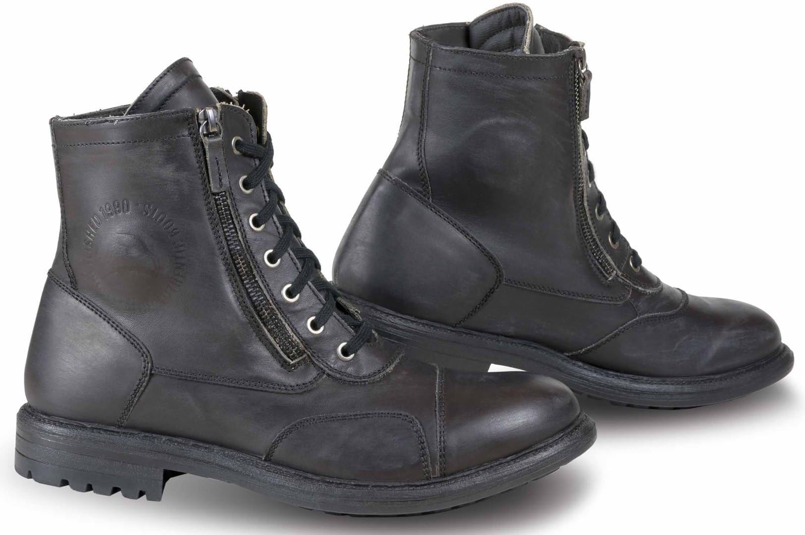 FALCO Aviator Motorradstiefel, schwarz, 43 von FALCO