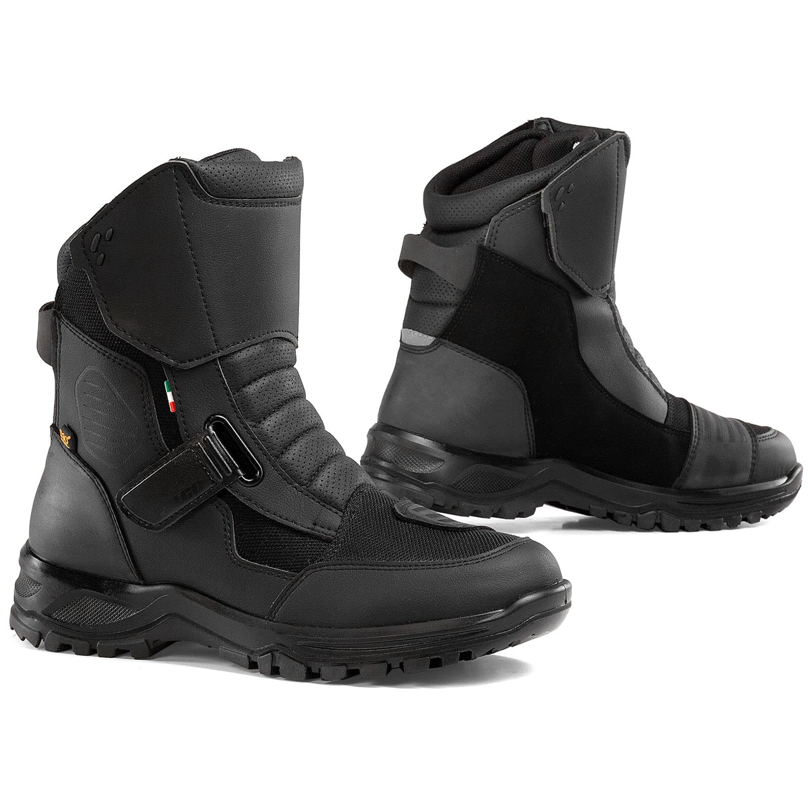 Falco Land 3 Wasserdichte Motorradstiefel (Black,42) von FALCO