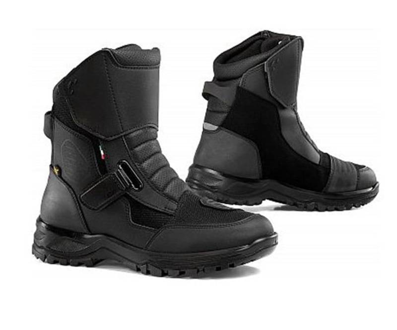 Falco Land 3 Wasserdichte Motorradstiefel (Black,44) von FALCO