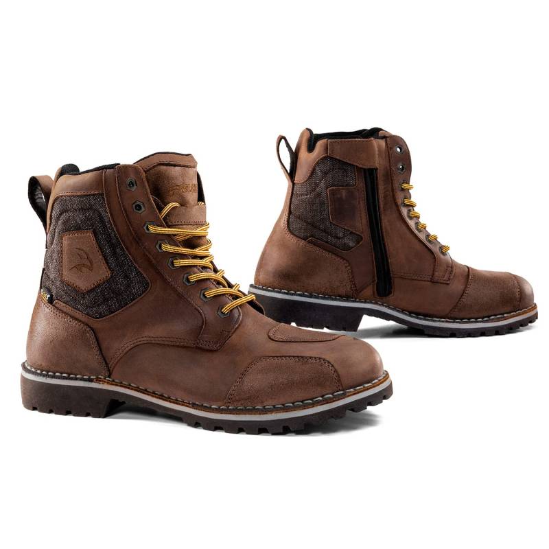 Falco Ranger 2 Wasserdichte Motorradstiefel (Brown,44) von FALCO