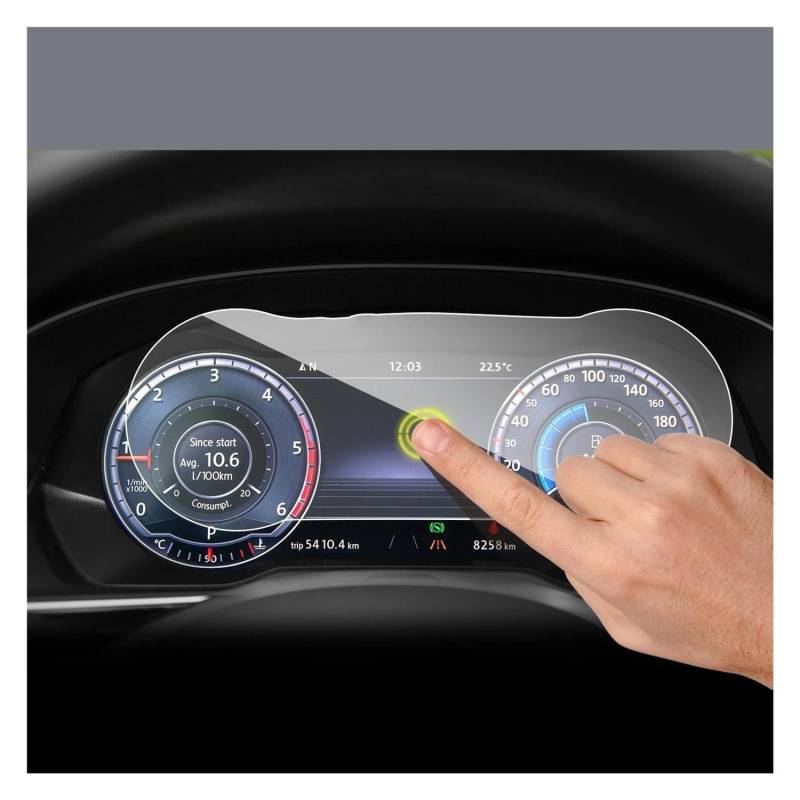 Displayschutzfolie Folie 12,3 Zoll Auto Instrument Schutzfolie Für Passat Für B8 2018-2020 Bildschirm Gehärtetes Glas Schutzfolie von FALELELV