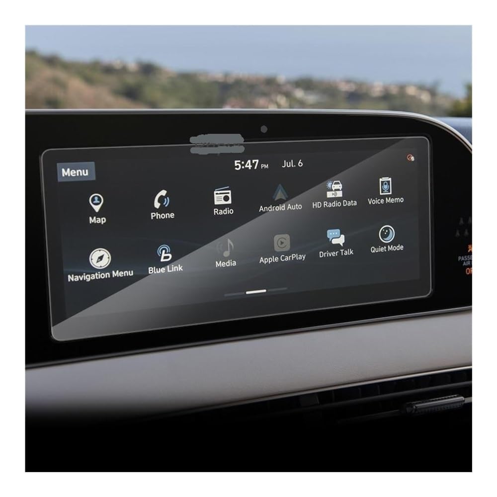 Displayschutzfolie Folie Auto GPS Navigation Bildschirm Schützen Film Für Hyundai Für Palisade 2020 2021 Dashboard Display Film von FALELELV