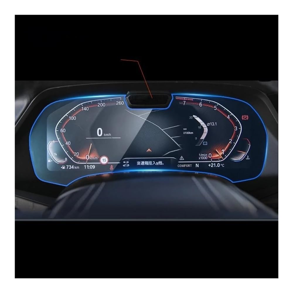 Displayschutzfolie Folie Auto GPS Navigation Schutz Film Für G30 Für G31 Für Serie 5 2020 Instrument Panel Display-schutzfolie von FALELELV