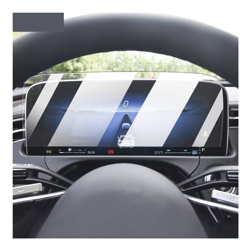 Displayschutzfolie Folie Auto Innen Instrument Panel Membran Bildschirm Schutz Film Für Benz Für W214 Für Klasse-E 2024 von FALELELV