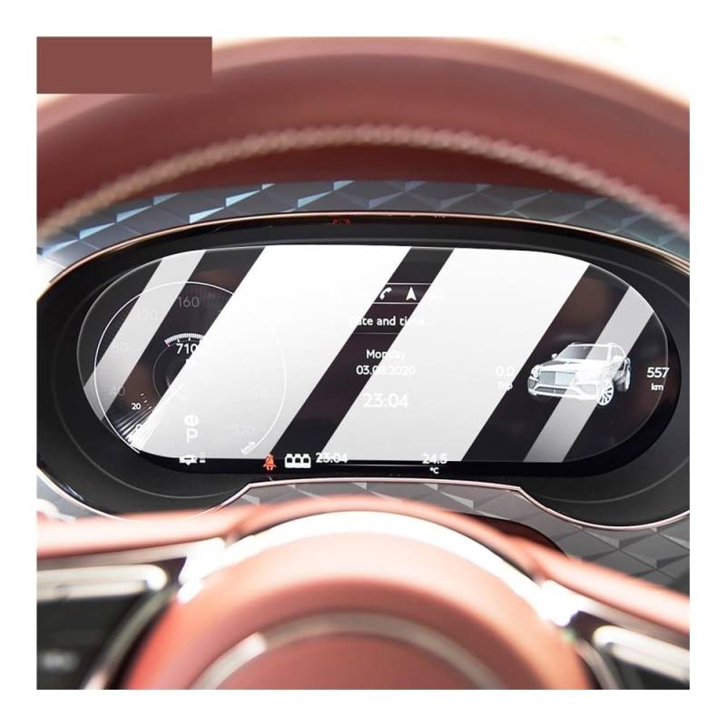 Displayschutzfolie Folie Auto Innen Instrument Panel Membran Display-schutzfolie Dekoration Für Bentley Für Bentayga 2021-2024 von FALELELV