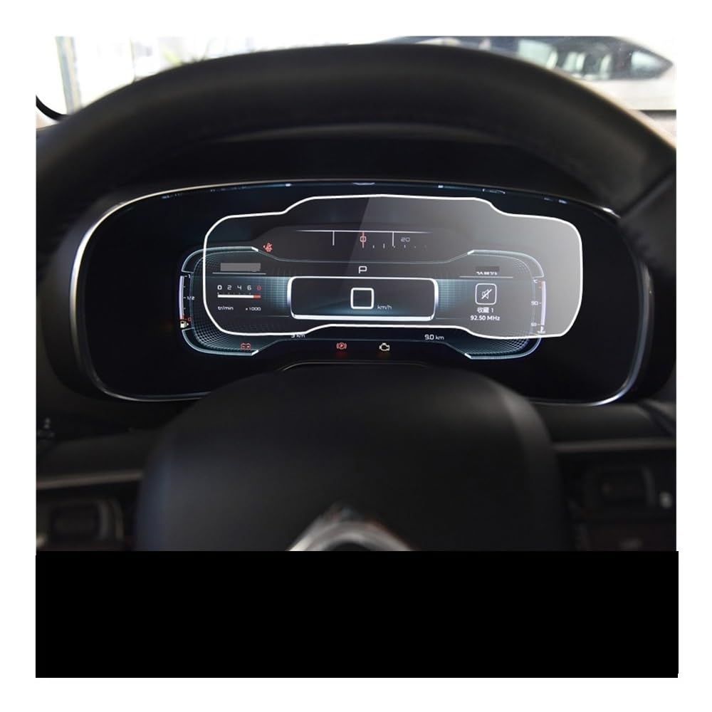 Displayschutzfolie Folie Auto Instrument Panel Film Screen Protector Für Citroen C5 Dashboard Schutz 2017-2019 von FALELELV