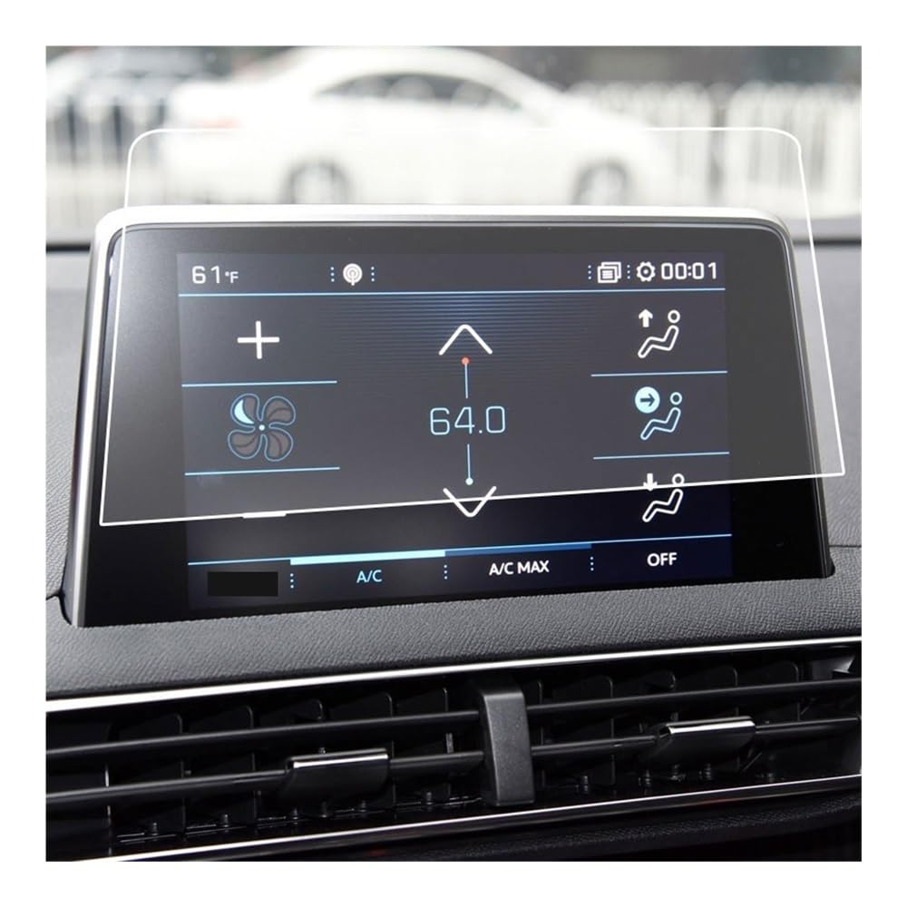 Displayschutzfolie Folie Auto Navigation Displayschutzfolie für Peugeot 3008 5008 Instrument Dashboard Auto Navigation von FALELELV