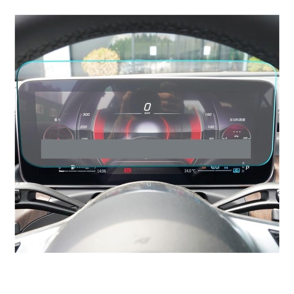 Displayschutzfolie Folie Auto Navigation Gehärtetes Glas Display-schutzfolie Dashboard Schutz Für Benz Für EQE 2023 von FALELELV