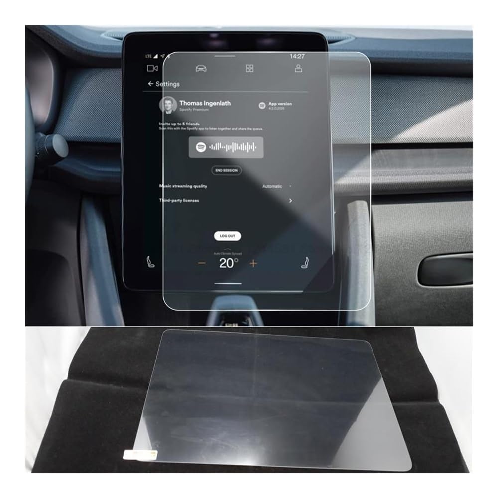 Displayschutzfolie Folie Auto Navigation Screen Protector Für Polestar 2 2021-2022 11,15 Zoll Auto Stereo Display von FALELELV