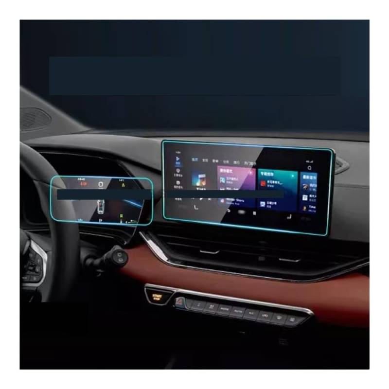 Displayschutzfolie Folie Display-schutzfolie Für Geely Für Emgrand S 2021 Auto GPS Navigation Und Instrument Film Zubehör von FALELELV