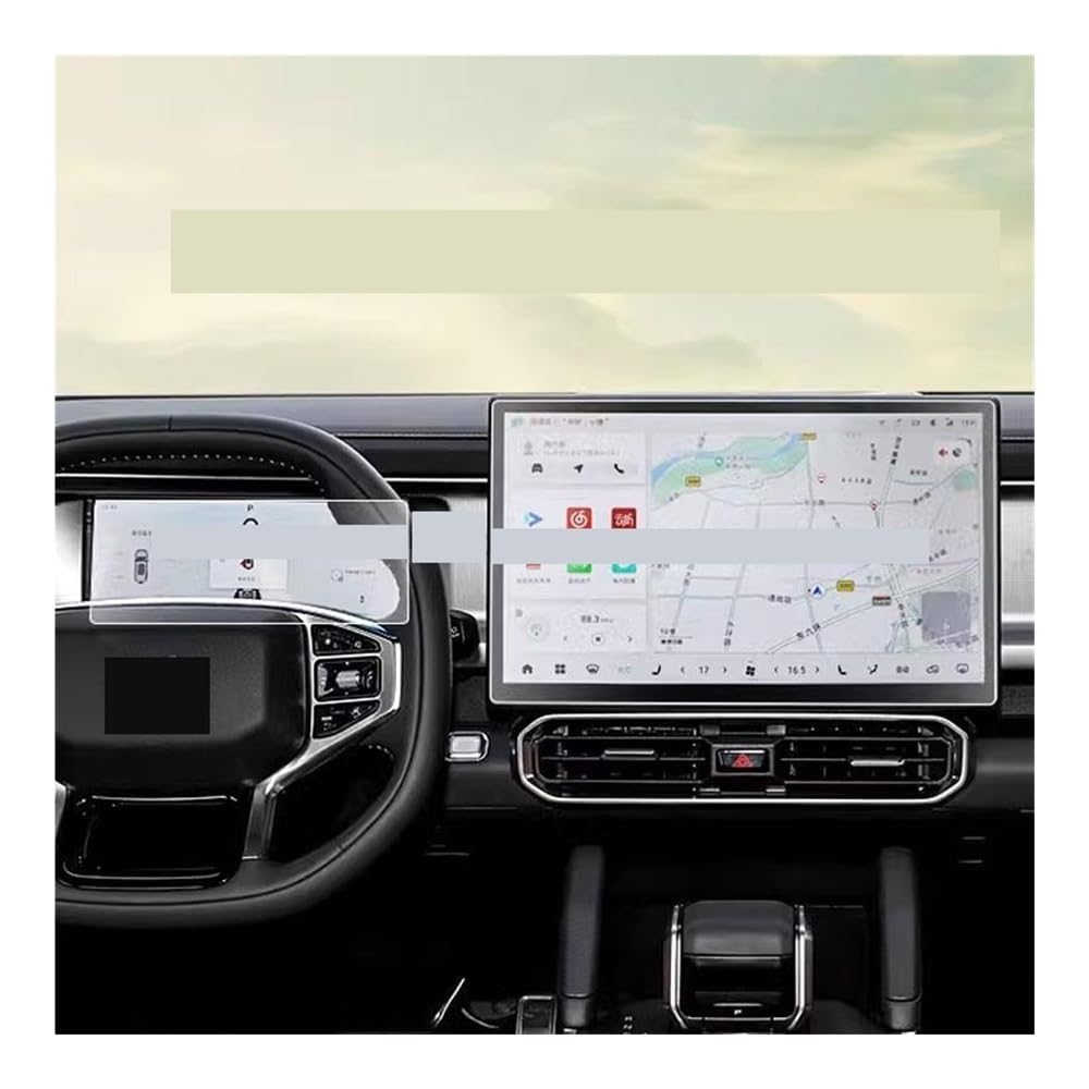 Displayschutzfolie Folie Displayschutzfolie aus gehärtetem Glas für Jetour für T2 2023–2024, Auto, 15,6 Zoll, GPS-Navigationsinstrument von FALELELV