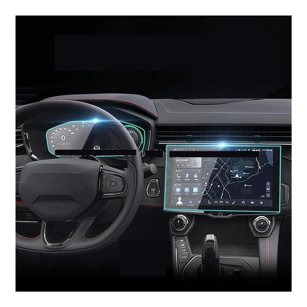 Displayschutzfolie Folie Displayschutzfolie aus gehärtetem Glas für Lynk&Co01 2021–2024, Autoradio, GPS-Navigation, Touchscreen und Instrument von FALELELV