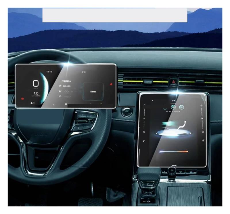 Displayschutzfolie Folie Displayschutzfolie aus gehärtetem Glas für MG für RX5 2023 14,1 Zoll, Auto-GPS-Radio-Navigation und Instrument von FALELELV