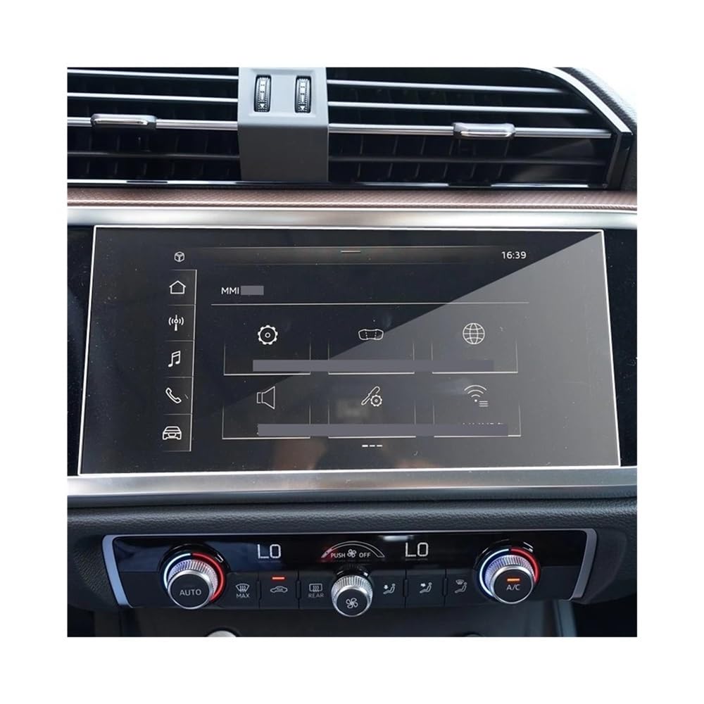 Displayschutzfolie Folie Displayschutzfolie aus gehärtetem Glas für Q3 2021–2022, Auto-Navigation, Radio, DVD, GPS von FALELELV