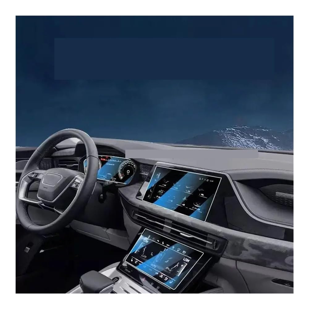 Displayschutzfolie Folie Displayschutzfolie aus gehärtetem Glas für Q6 2022–2023, Auto-GPS-Navigationsinstrument, Air-Innenraum von FALELELV