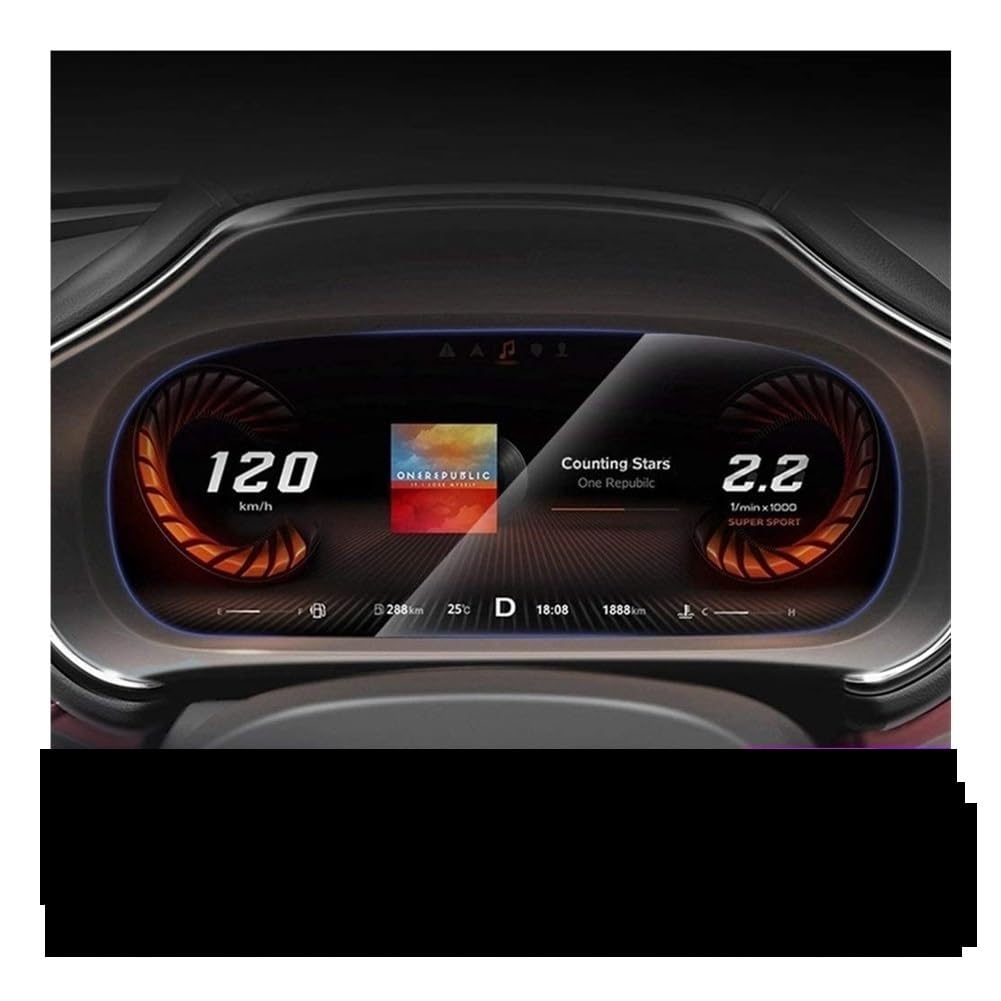 Displayschutzfolie Folie Displayschutzfolie für MG für HS 2018-2019 Auto-GPS-Navigation und Armaturenbrett von FALELELV