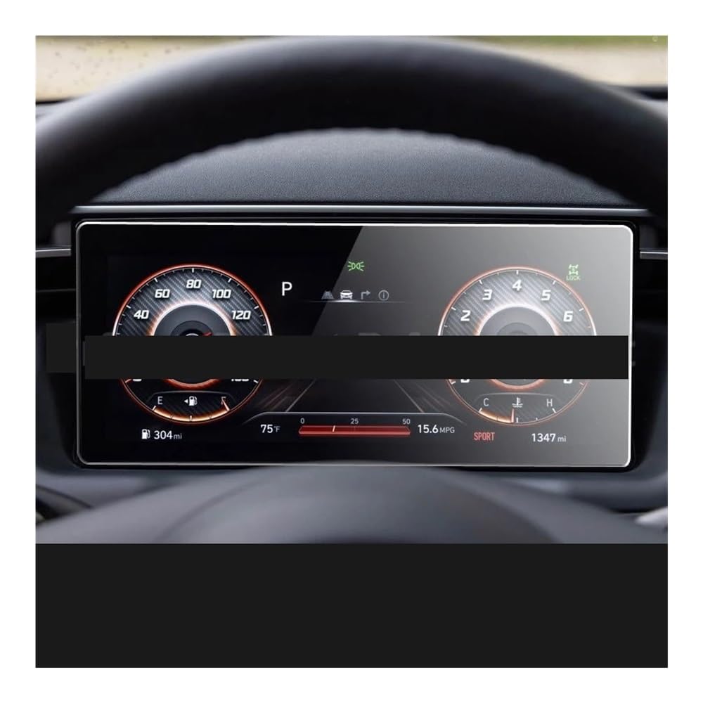 Displayschutzfolie Folie Film Gehärtetes Glas Screen Protector Dashboard Bildschirm Dash Board Für Hyundai Für Santa Für Cruz 2022 Instrument von FALELELV