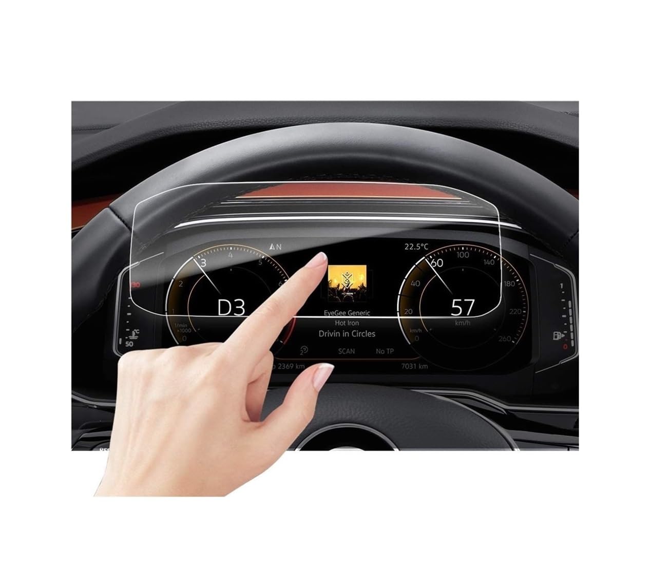 Displayschutzfolie Folie Film Protector Für Arteon 2022-2023 Auto Instrument Dashboard Displayschutzfolie von FALELELV